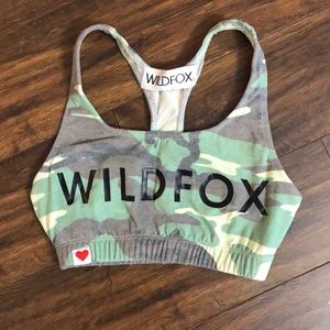 WILDFOX Camo Sports Bra